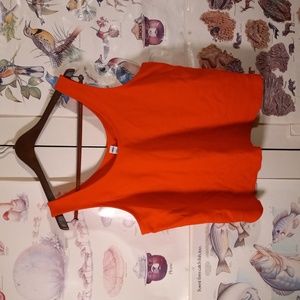 Old Navy Women's Crop Tank Top Orange size Large